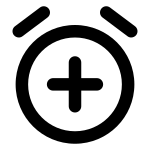 Time Alarm Add SVG Icon